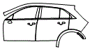 2025 Cadillac XT4 Door and Rear Fender Kit - PPF