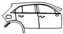 2025 Cadillac XT4 Door and Rear Fender Kit - PPF