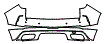 2024 Cadillac XT4 Rear Bumper Kit - PPF