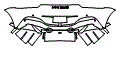 2022 Aston Martin Vantage Coupe V8 Rear Bumper Kit - PPF
