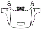 2025 Ford Mustang Full Hood, Fender and Mirror Kit - PPF