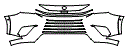 2024 Lexus TX 550h+ Luxury Bumper Kit - PPF