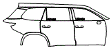 2025 Lexus TX  Luxury Door and Rear Fender Kit - PPF