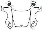 2022 Bentley Continental GT Mulliner Coupe Full Hood, Fender and Mirror Kit - PPF