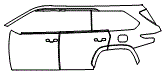 2023 Toyota Sequoia Door and Rear Fender Kit - PPF