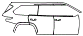 2025 Toyota Sequoia Door and Rear Fender Kit - PPF