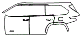 2025 Toyota Sequoia Door and Rear Fender Kit - PPF