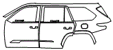 2024 Toyota Sequoia Door and Rear Fender Kit - PPF