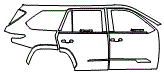 2025 Toyota Sequoia Door and Rear Fender Kit - PPF