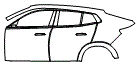 2024 BMW X2 Door and Rear Fender Kit - PPF