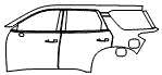 2024 Nissan Pathfinder Door and Rear Fender Kit - PPF