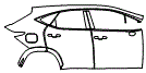 2024 Lexus NX  F Sport Door and Rear Fender Kit - PPF