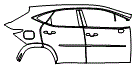 2025 Lexus NX Door and Rear Fender Kit - PPF