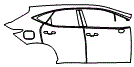 2023 Lexus NX Door and Rear Fender Kit - PPF