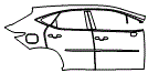 2022 Lexus NX Door and Rear Fender Kit - PPF