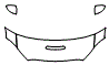 2025 Mercedes Benz C-Class Sedan Hood, Fender and Mirror Kit - PPF