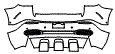 2024 Mercedes Benz EQE SUV Rear Bumper Kit - PPF