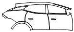 2024 Lotus Eletre Base Door and Rear Fender Kit - PPF