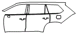 2024 Toyota Grand Highlander Hybrid MAX Platinum Door and Rear Fender Kit - PPF