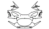 2024 McLaren 750S Coupe Bumper Kit - PPF