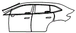 2023 Mercedes Benz EQE SUV  Base Door and Rear Fender Kit - PPF