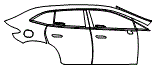 2023 Mercedes Benz EQE SUV  Base Door and Rear Fender Kit - PPF