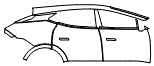 2025 Lotus Eletre Door and Rear Fender Kit - PPF