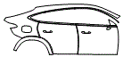 2024 Mercedes Benz GLC Coupe Door and Rear Fender Kit - PPF