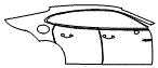 2025 Porsche Panamera  4 E-Hybrid Door and Rear Fender Kit - PPF