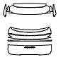 2024 Porsche Cayenne Coupe Turbo E-Hybrid Hatch Kit - PPF