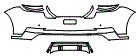 2026 PORSCHE PANAMERA SPORT SEDAN BASE Rear Bumper Kit