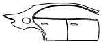 2025 Mercedes Benz E-Class Sedan E 350 4MATIC Door and Rear Fender Kit - PPF