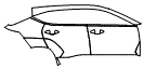 2025 Hyundai Kona Electric Door and Rear Fender Kit - PPF