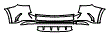 2024 Mercedes Benz GLA SUV Rear Bumper Kit - PPF
