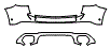 2025 Mercedes Benz GLA SUV 250 Base Rear Bumper Kit - PPF