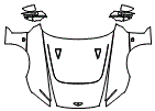 2024 Aston Martin Valour Full Hood, Fender and Mirror Kit - PPF