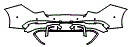 2025 Mercedes Benz CLA Coupe CLA 250 AMG Line Rear Bumper Kit - PPF