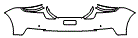2026 PORSCHE PANAMERA SPORT SEDAN 4S E-HYBRID Rear Bumper Kit