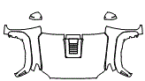 2024 Toyota Tacoma TRD Sport Full Hood, Fender and Mirror Kit - PPF