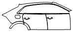 2024 Audi SQ8 Door and Rear Fender Kit - PPF