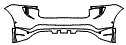 2024 Porsche Macan Electric Turbo Rear Bumper Kit - PPF