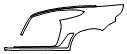1989 Porsche Singer 964 Rear Fender Kit - PPF