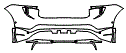 2024 Porsche Macan Electric Rear Bumper Kit - PPF