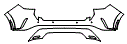 2026 LEXUS RX 350H PREMIUM Rear Bumper Kit