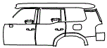 2024 Lexus GX 550 Luxury+ Door and Rear Fender Kit - PPF