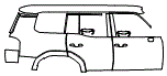 2025 Lexus GX  Premium+ Door and Rear Fender Kit - PPF