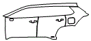 2024 Toyota Corolla Cross Door and Rear Fender Kit - PPF