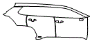 2024 Toyota Corolla Cross Rear Fender and Door Kit - PPF