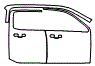 2024 Ford Maverick XLT Door Kit - PPF