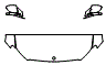 2025 Mercedes Benz E-Class Sedan E 350 4MATIC Hood, Fender and Mirror Kit - PPF